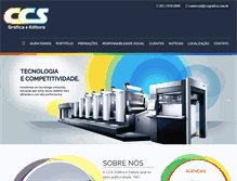 Tablet Screenshot of ccsgrafica.com.br